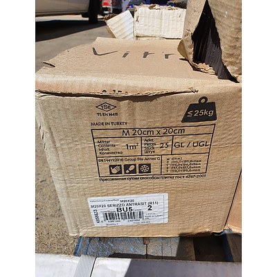 Pallet of Assorted Tiles Including Vitra Porcelain Tiles