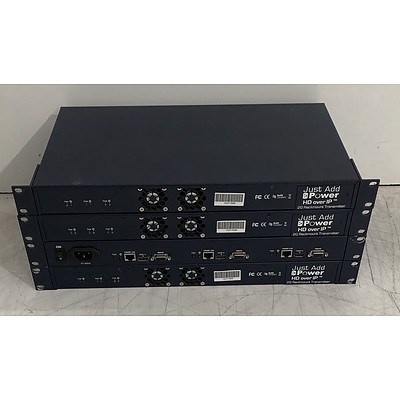 Just-Add-Power HD over IP 2G Rackmount Transmitter Appliances - Lot of Four