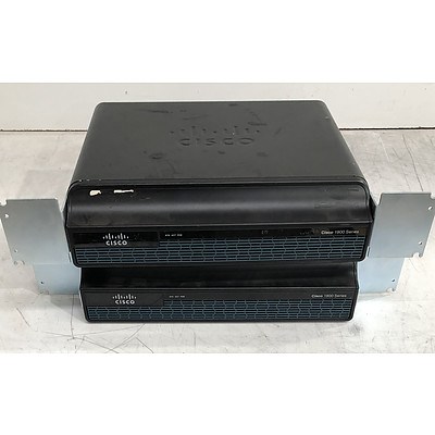 Cisco (CISCO1941/K9 V04) 1900 Series Integrated Services Router - Lot of Two