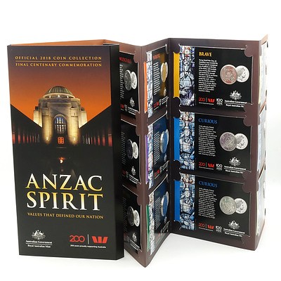 Anzac Spirit Complete Official 2018 Coin Collection - Final Centenary Commemoration