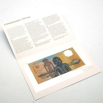 1988 Australian Polymer Bicentennial Commemorative $10 Note, AA08123766