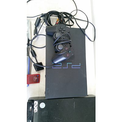 Panasonic DVD Recorder and Playstation 2 Console with Six Games and Controllers