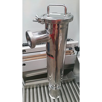 Two Joni Foodline Multimix 300L Commercial Kettles With JOM Hot Fill Dos 2 Auto Pumping Fill Station and Chiller Unit - Original RRP -  Approx $170,000