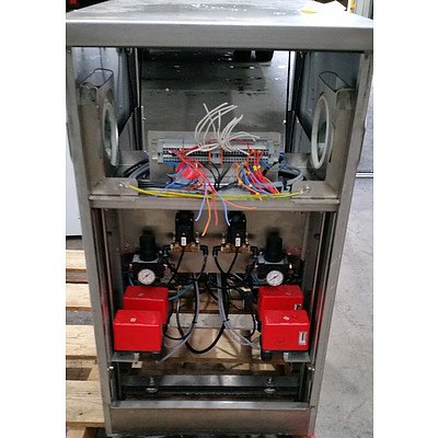 Two Joni Foodline Multimix 300L Commercial Kettles With JOM Hot Fill Dos 2 Auto Pumping Fill Station and Chiller Unit - Original RRP -  Approx $170,000