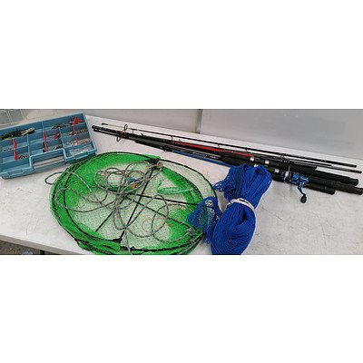 Bulk Lot Of Assorted Fishing Equipment