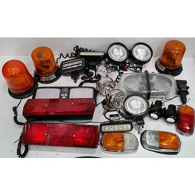 Bulk Lot Of Assorted Car Lights