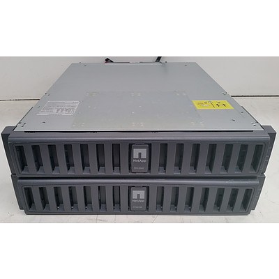 NetApp FAS2040 12 Bay Hard Drive Array - Lot of Two