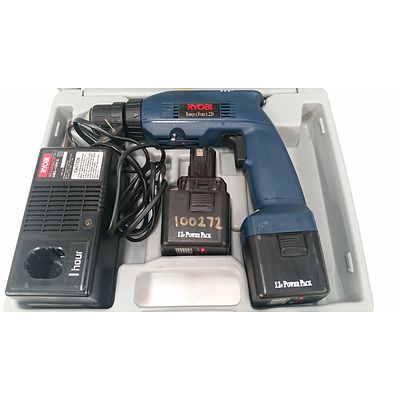 Ryobi Torque Force 220 12 Volt Cordless Driver Drill Kit