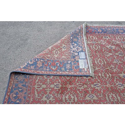 Monumental Wool Pile Karastan Persian Style Machine Made Carpet by Williamsburg Restoration with an All-Over Herati Pattern