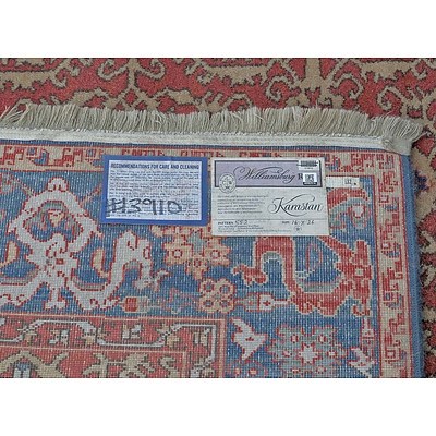 Monumental Wool Pile Karastan Persian Style Machine Made Carpet by Williamsburg Restoration with an All-Over Herati Pattern