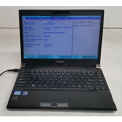 Toshiba Portege R830 13-Inch Core i5 (2520M) 2.50GHz Laptop