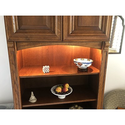 Dutch Solid Oak Classic Style Modular Cabinet