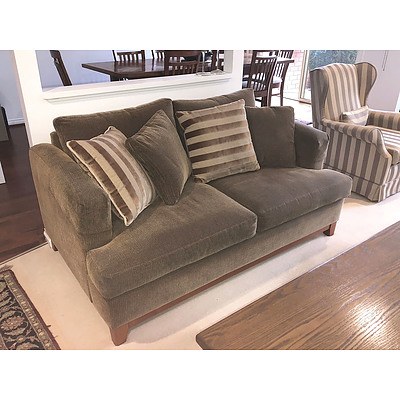 Toledo 2.5 Seater Sofa Dunlop Enduro Foam Cushion Sofa Upholstered in 'New York' Fabric ex Just Looking Furniture