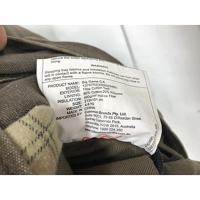 Coleman Big Game C6 Sleeping Bag and Sleeping Mat