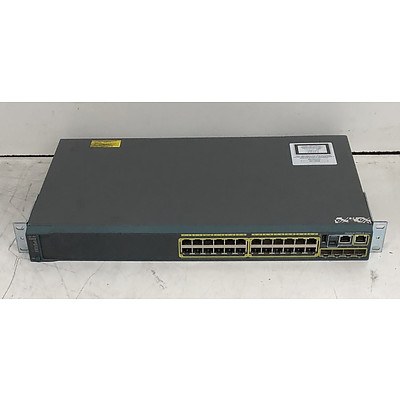 Cisco Catalyst (WS-C2960S-24TS-L V02) 2960-S Series 24-Port Gigabit Managed Switch