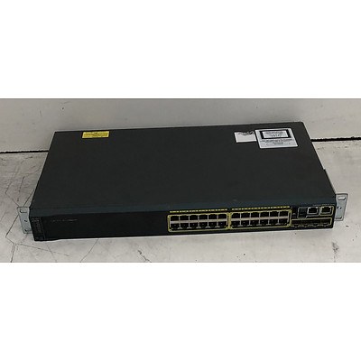 Cisco Catalyst (WS-C2960S-24TS-L V04) 2960-S Series 24-Port Gigabit Managed Switch