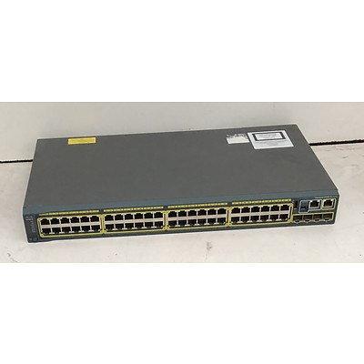 Cisco Catalyst (WS-C2960S-48TS-L V06) 2960-S Series 48-Port Gigabit Managed Switch