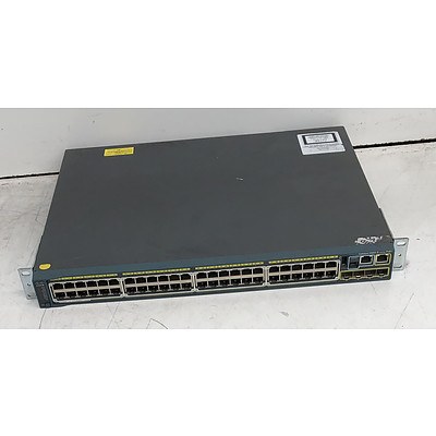 Cisco Catalyst (WS-C2960S-48LPS-L V02) 2960-S Series PoE+ 48-Port Gigabit Managed Switch