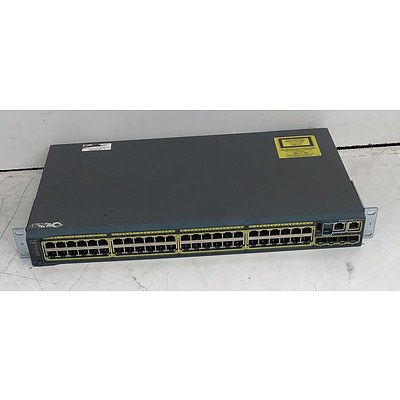 Cisco Catalyst (WS-C2960S-48TS-L V02) 2960-S Series 48-Port Gigabit Managed Switch