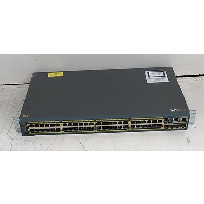 Cisco Catalyst (WS-C2960S-48TS-L V04) 2960-S Series 48-Port Gigabit Managed Switch