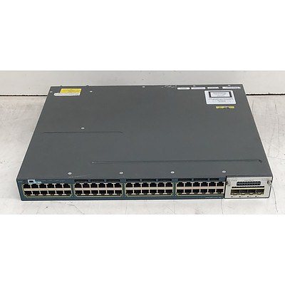 Cisco Catalyst (WS-C3560X-48P-S V06) 3560-X Series PoE+ 48-Port Gigabit Managed Switch