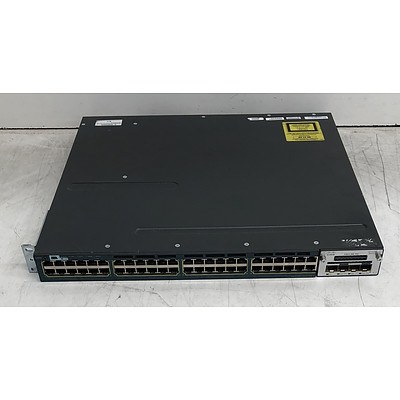Cisco Catalyst (WS-C3560X-48P-S V01) 3560-X Series PoE+ 48-Port Gigabit Managed Switch