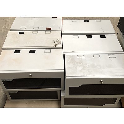 Rackpac Lockable Rack Cabinets - Lot of 12