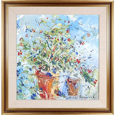 Matthew Perceval (1945-) Wild Flowers, Oil on Board