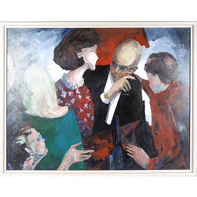 Norma Gibson (Working 1990s) Party 1991, Acrylic on Canvas