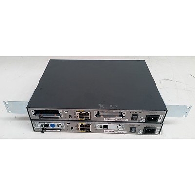 Cisco (CISCO1841) 1800 Series Integrated Service Routers - Lot of Two