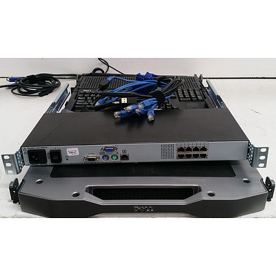 Dell PowerEdge 180AS KVM Console Switch w/ Screen
