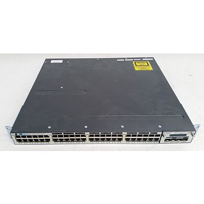 Cisco Catalyst (WS-C3750X-48P-S V01) 3750-X Series PoE+ 48-Port Gigabit Managed Switch