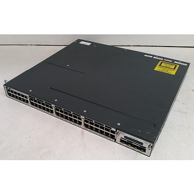 Cisco Catalyst (WS-C3750X-48T-S V02) 3750-X Series 48-Port Gigabit Managed Switch
