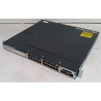 Cisco Catalyst (WS-C3750X-24T-S V01) 3750-X Series 24-Port Gigabit Managed Switch