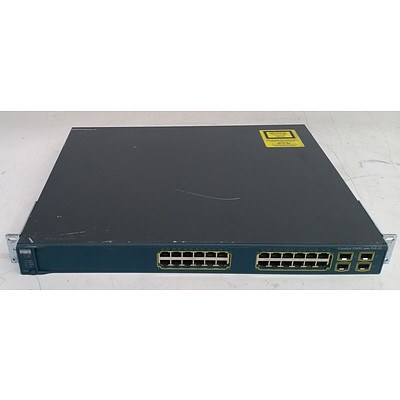 Cisco (WS-C3560G-24PS-S V06) Catalyst 3560G Series PoE-24 24-Port Gigabit Managed Switch