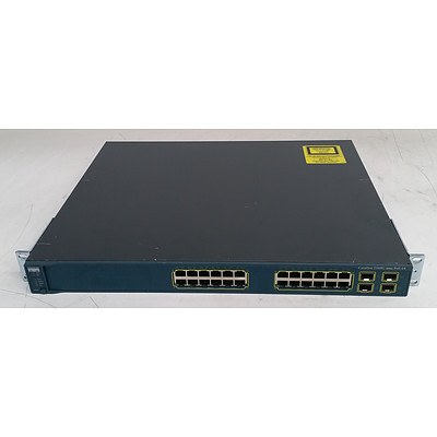 Cisco (WS-C3560G-24PS-S V06) Catalyst 3560G Series PoE-24 24-Port Gigabit Managed Switch