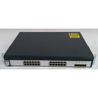 Cisco Catalyst (WS-C3750G-24TS-S V08) 3750 Series 24-Port Gigabit Managed Switch