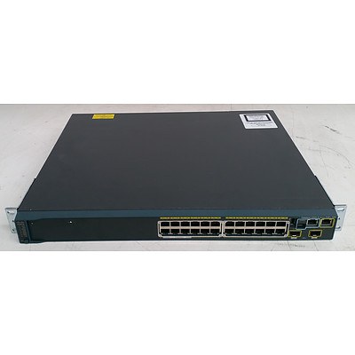 Cisco Catalyst (WS-C2960S-24PD-L V02) 2960-S Series PoE+ 10G 24-Port Gigabit Managed Switch