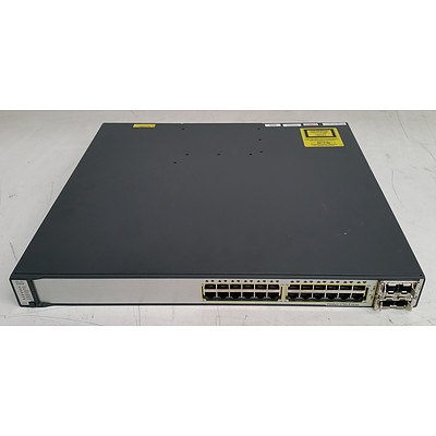 Cisco Catalyst (WS-C3750E-24TD-E V03) 3750-E Series 24-Port Gigabit Managed Switch