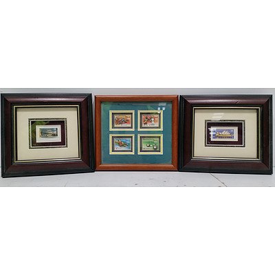 Framed 3D Stamps-Lot Of Three