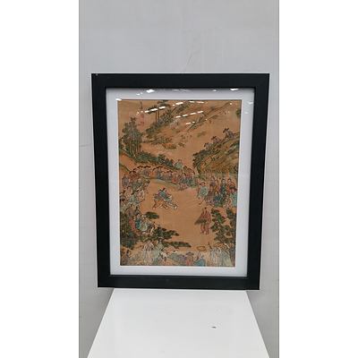 Framed Korean Watercolour Paintings - Lot of 6