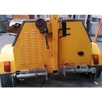 01/2001 Trailer Factory 5' x 3' Light Board Display Sign Trailer