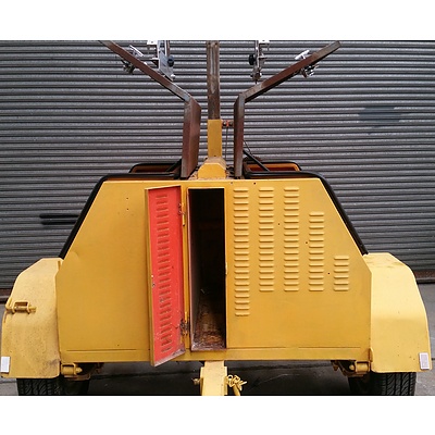 01/2001 Trailer Factory 5' x 3' Light Board Display Sign Trailer