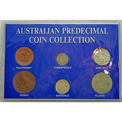 Australian Pre-Decimal Coin Collection - Cased