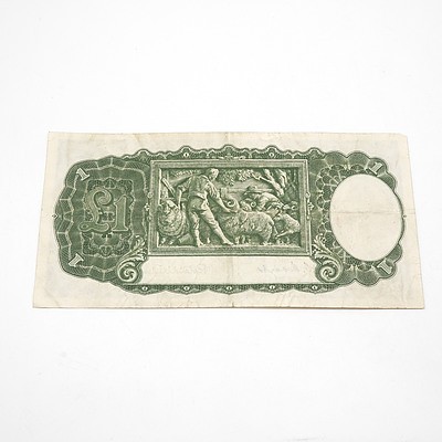 Commonwealth of Australia One Pound Coombs/ Wilson Note X5 529970