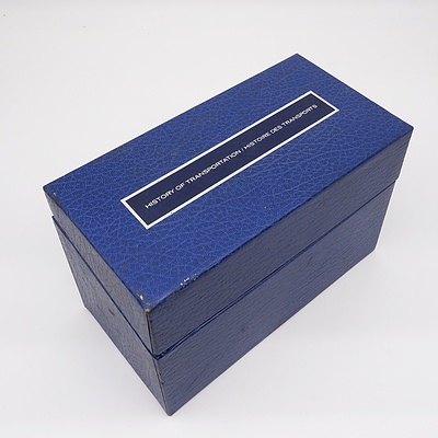 History of Transportation Stamp Collection Including Stamps from Various Countries