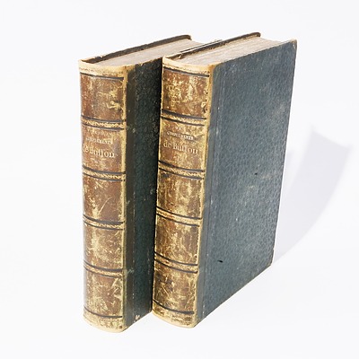 Volumes One and Two Complements de Buffon, P. Lesson, Garnier freres, Paris, 1848