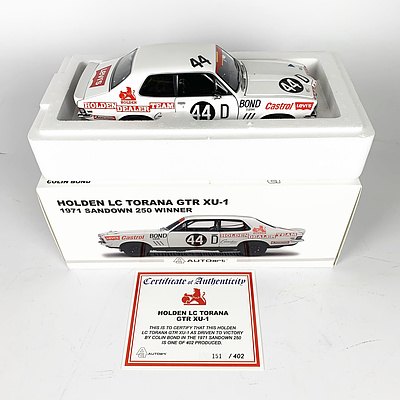 AUTOart Holden LC Torana GTR XU-1 (151/402) 1:18 Scale Model Car