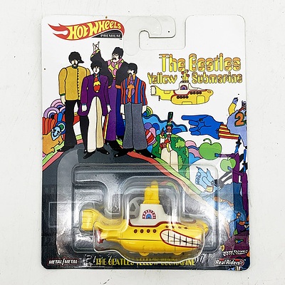 Hot Wheels Premium Collection Model Car - The Beatles Yellow Submarine