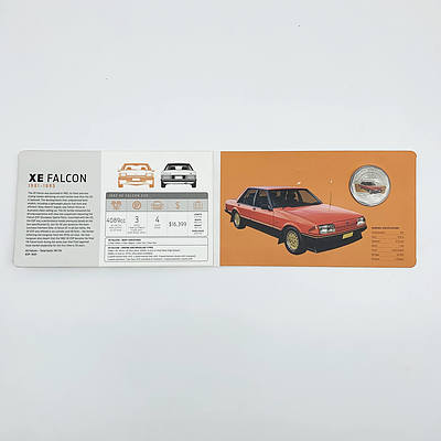 2017 50c Coloured Uncirculated Coin - 1982 Ford XE Falcon ESP
